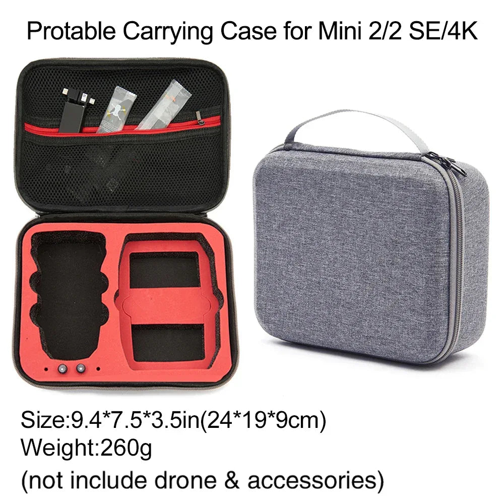 Handbag Portable Shockproof Box For DJI Mini 4K/DJI Mini 2/ Mini 2 SE Transport Case Drone Remote Control Accessorie Storage Bag