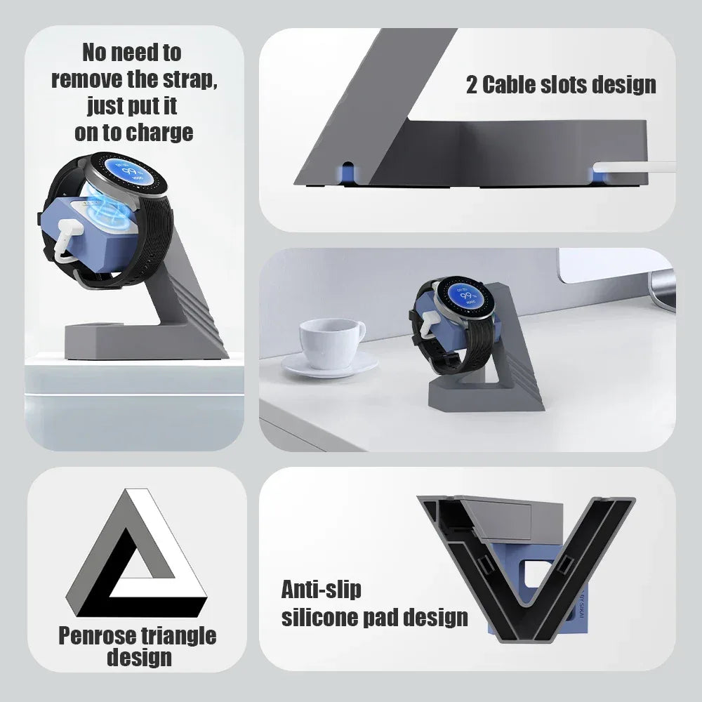 Watch Charging stand For OPPO WatchX/Oneplus Watch2 Smart Watch Dock Holder Charger Stand  With OPPO WatchX Cable