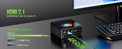 GMKtec Mini PC K11 K8 PLUS M7 AMD Ryzen R9 8945HS R7 8845HS 6850H Windows 11 WiFi6 2*DDR5 USB4.0 2.5G LAN OCulink Gamer Computer