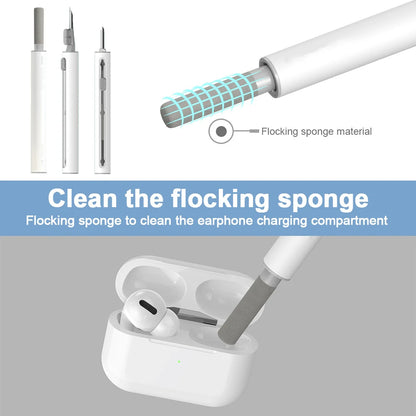 3 In 1 Bluetooth Earphones Cleaning Tool Earbuds Case Cleaner Kit Cleaning Brush Pen For Airpods Pro 3 2 1 Headphones Clean Set