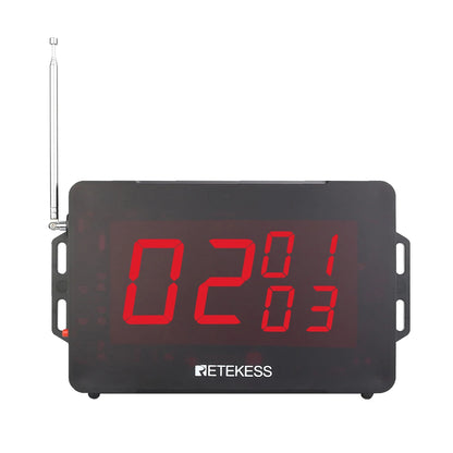 RETEKESS TD163 Restaurant Wireless Calling Pager System Host Voice Reporting Broadcast Display Receiver For Cafe Bar Club Hotel