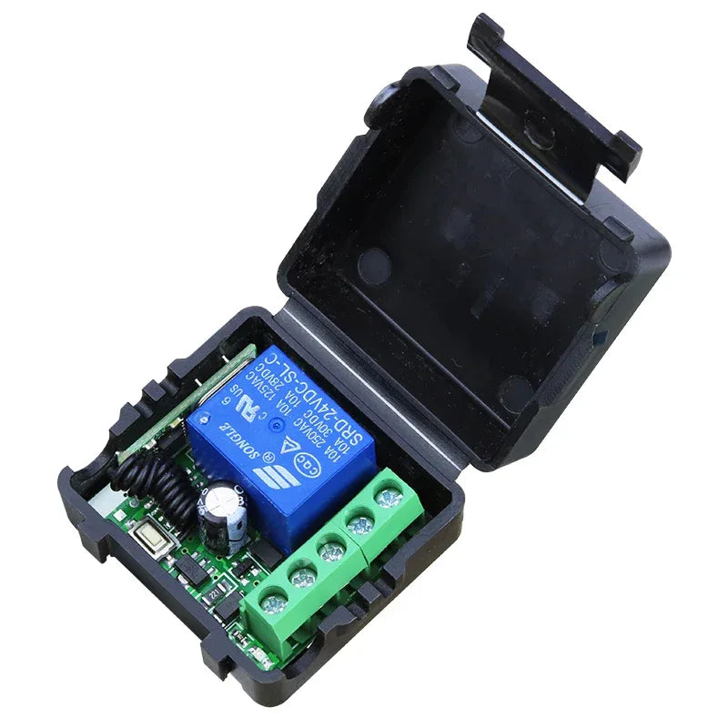 433MHz Wireless DC 12V Remote Control Switch 1CH RF 10A Relay Receiver and 2CH Transmitter For Door Electromagnetic Lock DIY