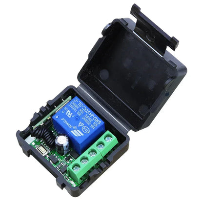 433MHz Wireless DC 12V Remote Control Switch 1CH RF 10A Relay Receiver and 2CH Transmitter For Door Electromagnetic Lock DIY
