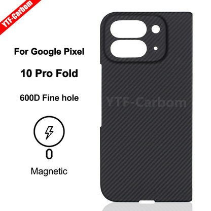 YTF-Carbon new style for Google Pixel 10 Pro fold Kevlar carbon fiber hinge protection cover ultrathin 10 Pro fold phone case