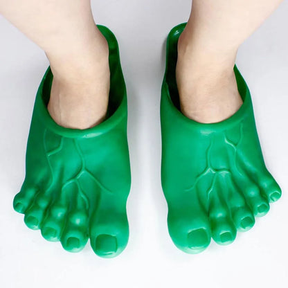 Funny Slippers Man Women Footwear Shoes Fashion Outdoor Beach Couple Slippers Role Playing Bigfoot Amazing Sandals Of The Hulk