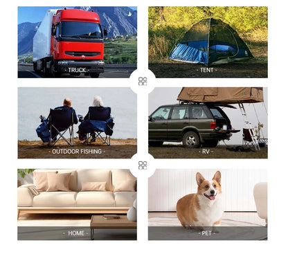 Air Conditioners with Inverter 12V,Portable Air Conditioning  2300Btu,Use Car,Home,Camping