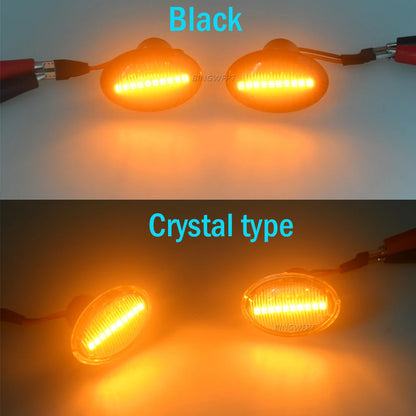 BINGWFPT For Abarth 500 595 695 For FIAT 500 500C 500L Flashing LED Dynamic Turn Signal Side Marker Light
