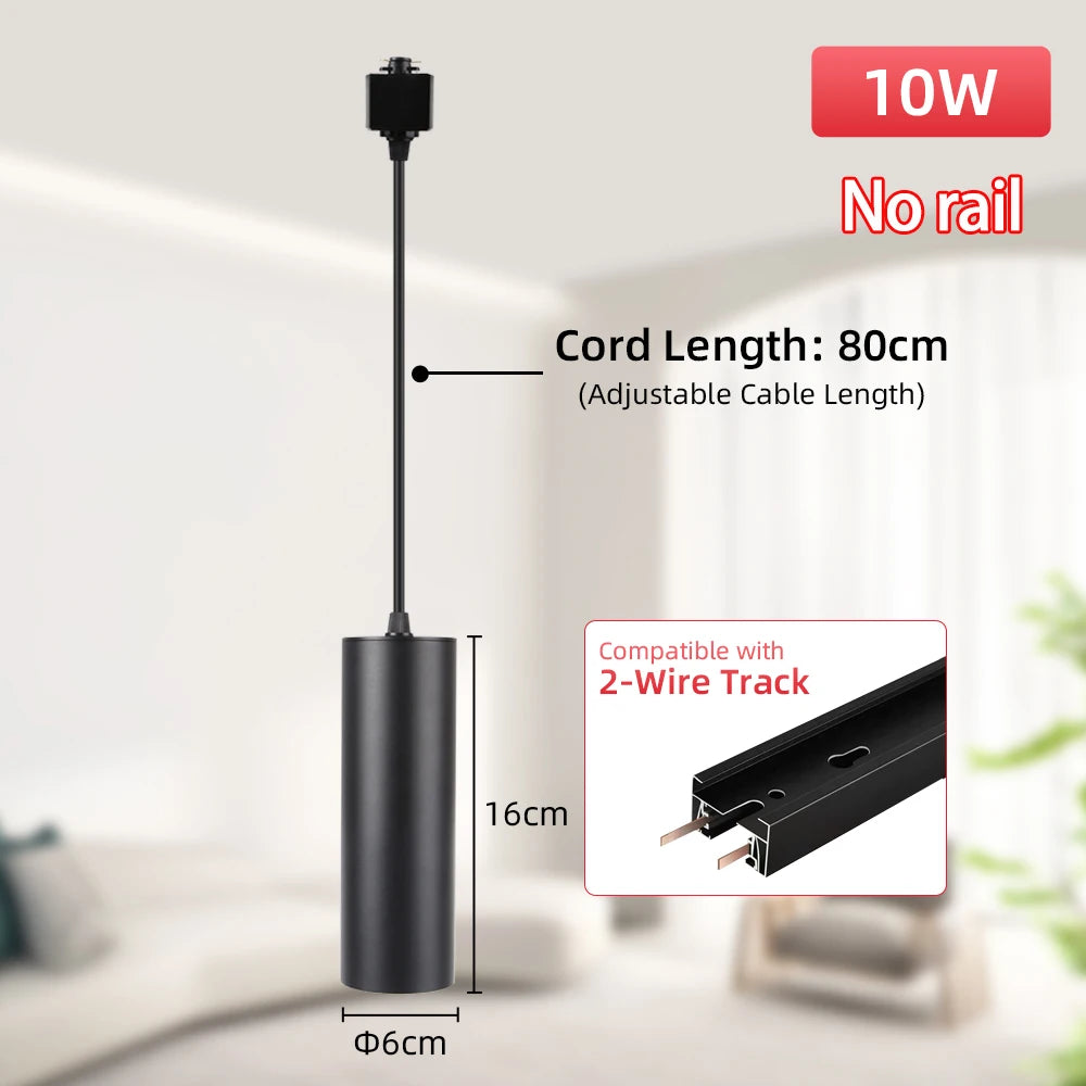 Led Track Light GU10 Spotlight 110V 220V Track Pendant Indoor for Home Decor Kitchen Bedroom Ceiling Lamp Fixture Track Lighting