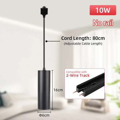Led Track Light GU10 Spotlight 110V 220V Track Pendant Indoor for Home Decor Kitchen Bedroom Ceiling Lamp Fixture Track Lighting