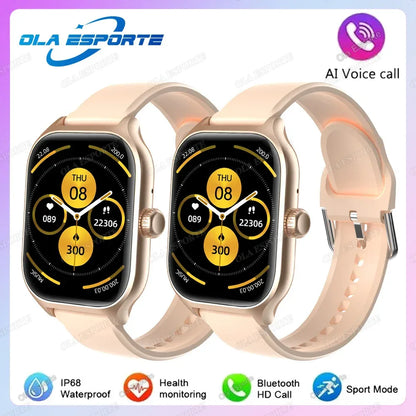2.01'' Sports SmartWatch Fitness Clock Health Monitor Waterproof Smartwatch Wireless Call Watches For Men Women IOS Andriod 2025