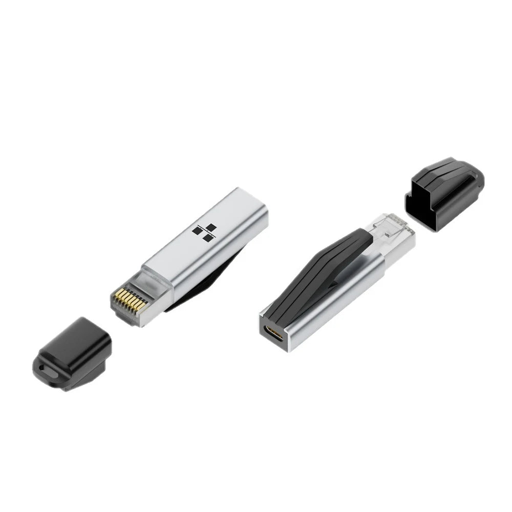 Kebidumei 1000Mbps USB C to Ethernet Adapter Gigabit USB C Female to RJ45 Male Network Converter for MacBook Pro iPhone 16 iPad