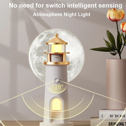 Lighthouse Projection Light Beacon Projector Light Decorative Creative Desktop Light Multi-Function for Living Room Bedroom