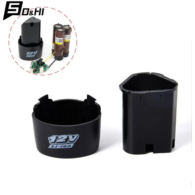 1Pc 3S 10.8V 12V Screwdriver Drill Battery Case Box With 18650 Hoder Brackets 3S 30A BMS Board For Shura Shrika Replace Use
