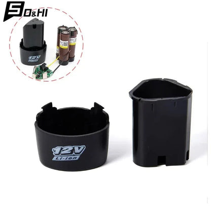 1Pc 3S 10.8V 12V Screwdriver Drill Battery Case Box With 18650 Hoder Brackets 3S 30A BMS Board For Shura Shrika Replace Use