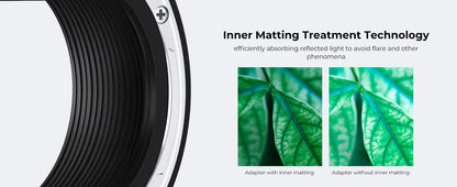 K&F CONCEPT EF to EOS R Adapter Auto Focus Lens Mount Adapter for Canon EF EF-S Lens to Canon EOS R/RF R3 R6 R50 Mount Cameras