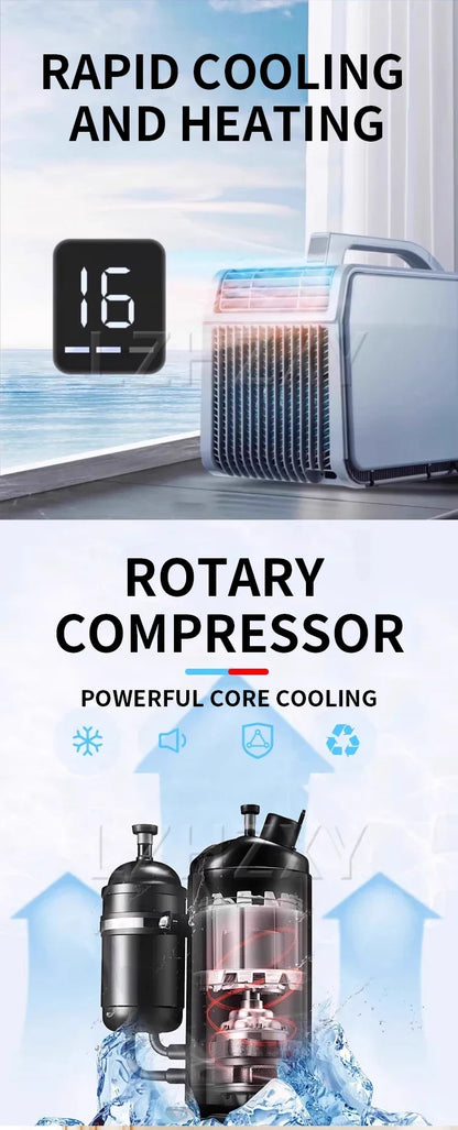 Outdoor mobile air conditioner portable 110V24V/12V universal parking room camping compressor refrigeration