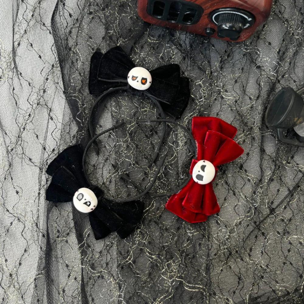 Halloween Themed For Labubu Headwear Halloween Ghost Skull Funny Headwear Mini Doll DIY Head Inserted Hair Hoop Accessory