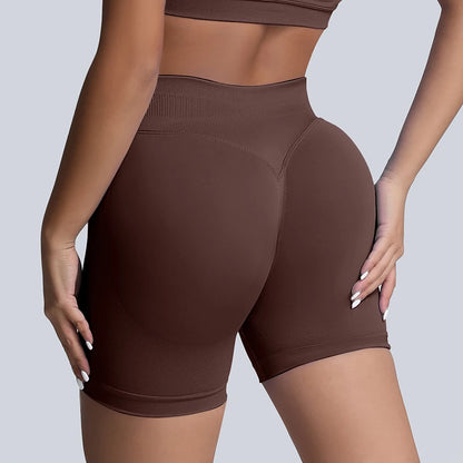 Impact Shorts Women High Waist Hip Lifting Yoga Short Fitness Seamless Elastic Workout Wear Woman Yoga Shorts Gym Female