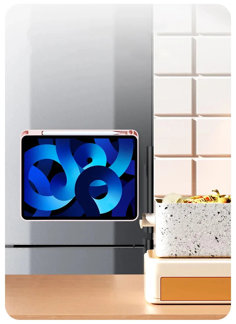 For 2024 iPad Pro11 Case M4 Pro 13" Air 6 4th 5th 12.9 Mini6 10.2 Pro 10.5 8th 9th 10th Magnetic Detachable Rotating Pencil Case