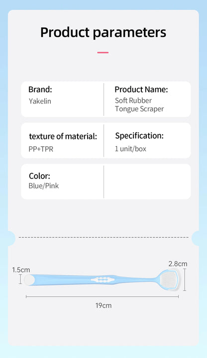 Tongue Coating Scraper, Tongue Coating Cleaning Gel, Oral Refreshing Cleaning Toothpaste, Tongue Brush, Cleaner