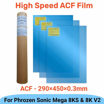 3Pcs ACF Film 290x450x0.3mm For Phrozen Sonic Mega 8KS 8K V2 HALOT Mega Saturn 3 Ultra Release Films Resin 3D Printer Parts