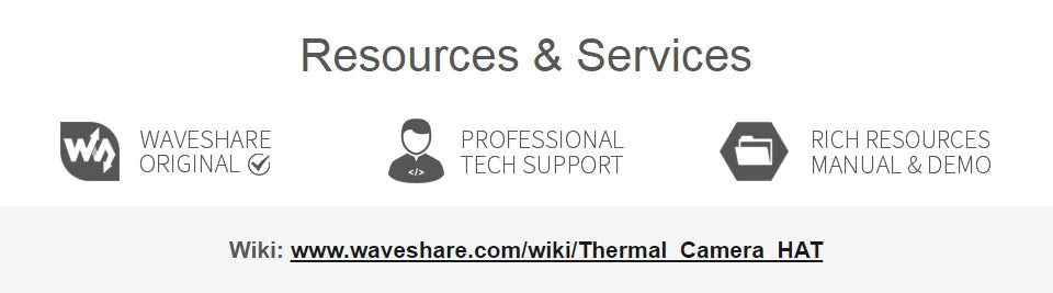 Long-wave IR Thermal Imaging Camera Module, Raspberry Pi IR Camera, 80×62 Pixels, Options for FOV and Connector