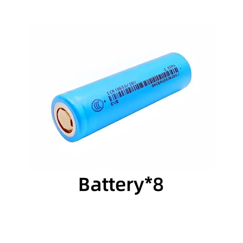 100% Original for 18650/26V  3.7V 2.55Ah Li-ion Battery  used for flashlights, remote control batteries.