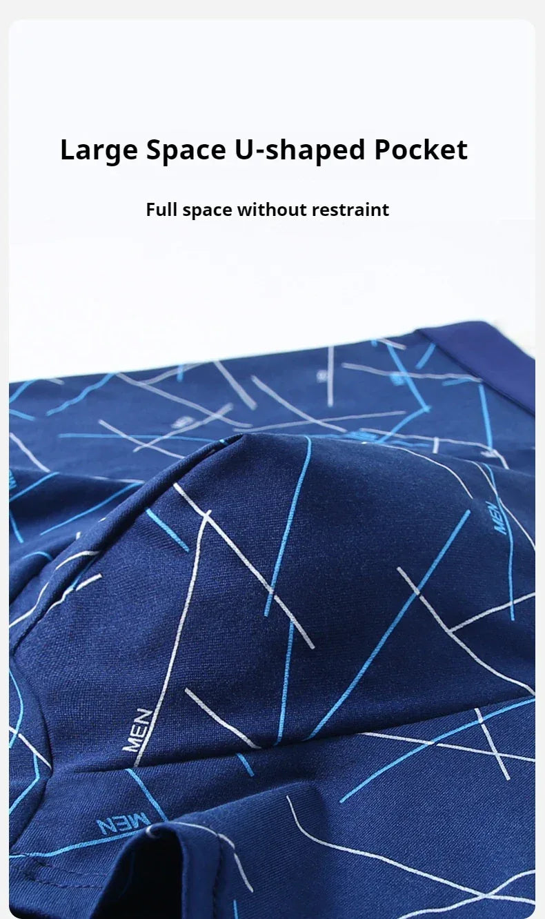 6Pcs Men's Sexy Underwear Boxers Mens Short Soft Comfortable Breathable Fashion Antibacterial Trunks Fitness Running Man Shorts