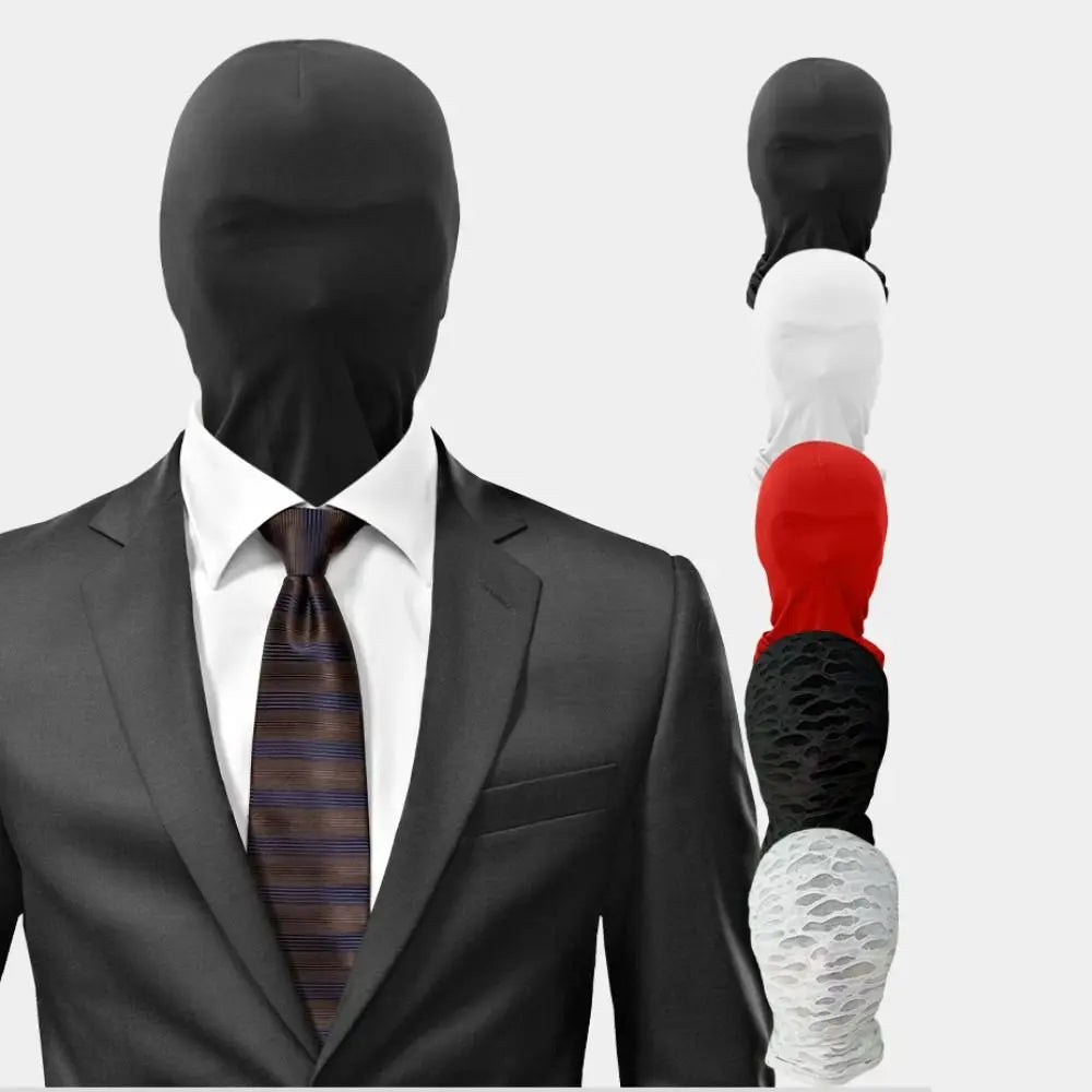 2pcs New Black Cosplay Full Mask Thin Adult Kids Hood Cosplay Prop Halloween Costumes Breathable Cosplay Head Cover