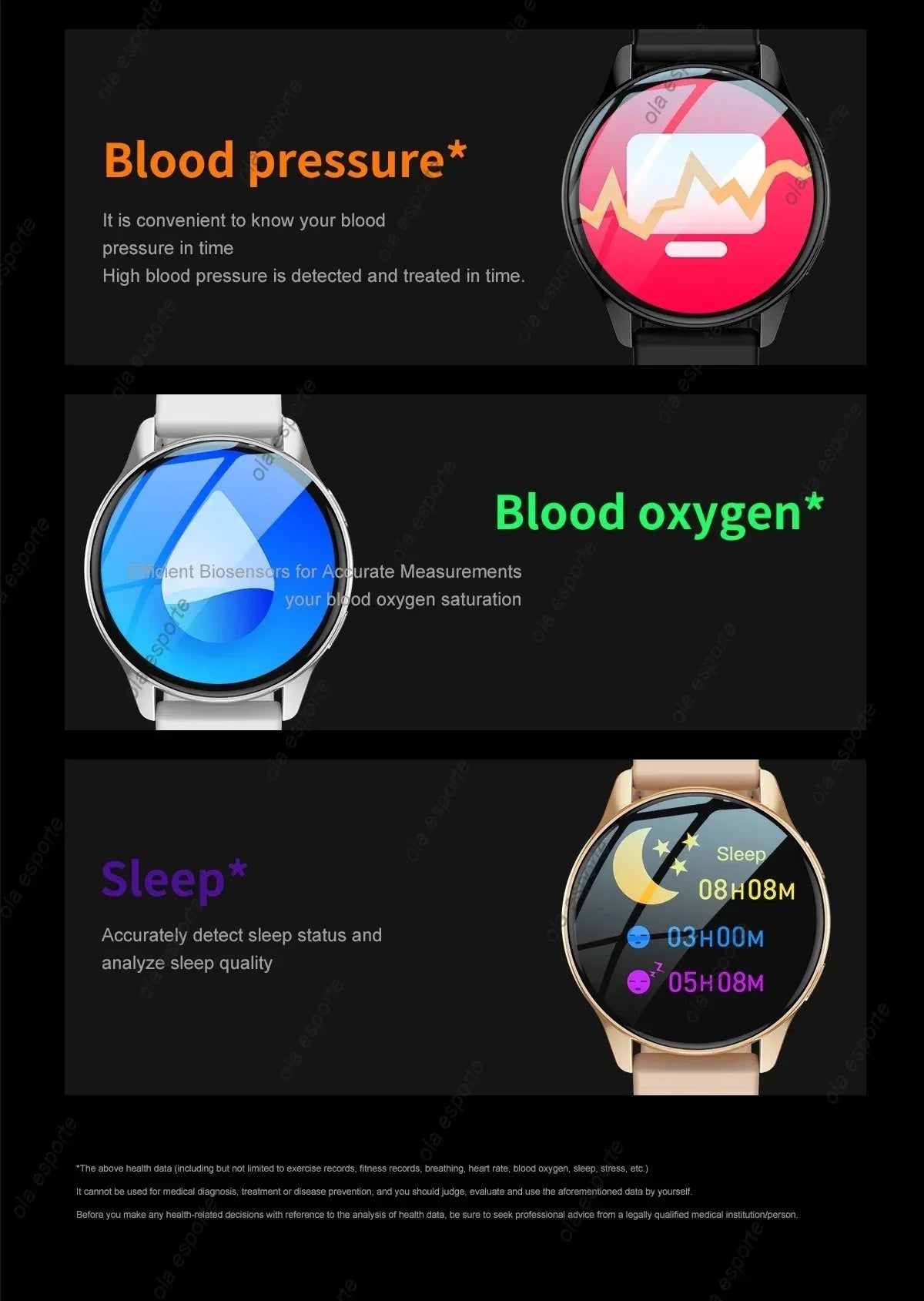 Bluetooth Call Smart Watch Pro 1.39-Inch Custom Dials Music Sports Men Women Watch 6 Health Monitor Smartwatch For Android IOS