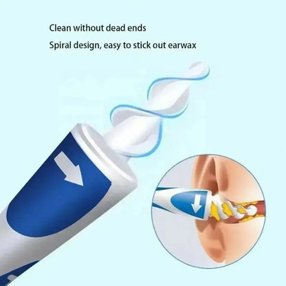 Ear Wax Remover Tool Ear Cleaner with Soft Silicone 16 Replacement Tips Simply To Grab Extract Earwax