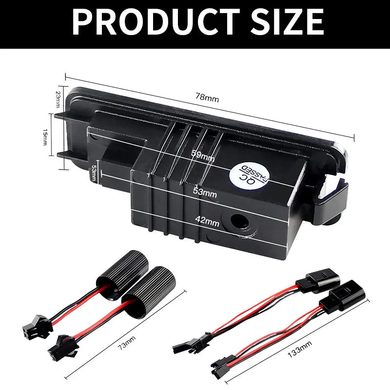 2Pcs For Porsche Cayenne 958 92A 2011 2012 2013 2015 2015 2016 2017 2018 2019 2020 2021 2022 LED Number License Plate Lights