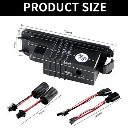 2Pcs For Porsche Cayenne 958 92A 2011 2012 2013 2015 2015 2016 2017 2018 2019 2020 2021 2022 LED Number License Plate Lights