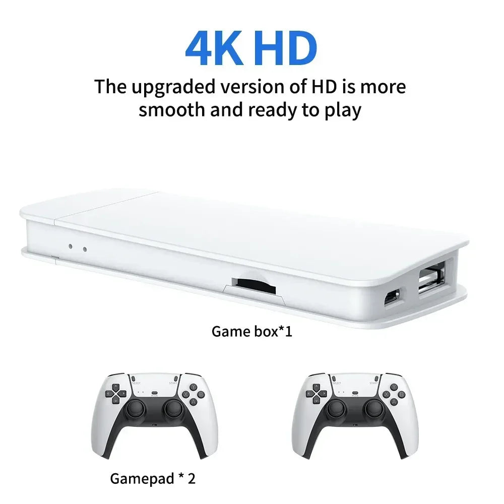 M15 Retro Game Console 2.4G Wireless Dual Controller 4K TV Game Stick 64GB 20000 Retro Games Retro Game Family Gift