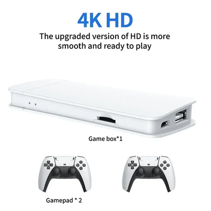 M15 Retro Game Console 2.4G Wireless Dual Controller 4K TV Game Stick 64GB 20000 Retro Games Retro Game Family Gift