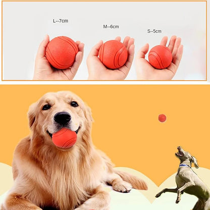 Pet Solid Elastic Toy Ball Cat/Dog Toy Ball 5/6/7CM Rubber Bite Resistant Dog Outdoor Training Tool Pet Teeth Cleaning Supplies