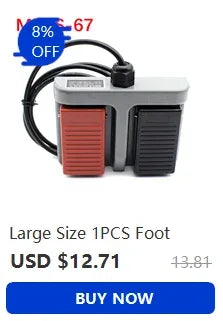 EKW-5A-B AC 380V DC 220V SPDT Momentary Control Foot Pedal Switch for Spot Welding Machine