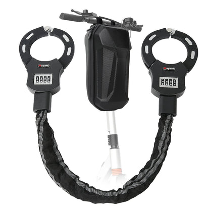 Electric Scooter Anti-Theft Handcuff Lock Bike Lock Coiled Secure Password Lock E-Scooter Prams Motorcycle Bike Accessories