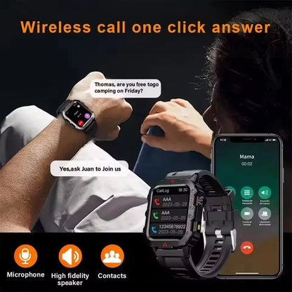 2025 Smartwatch New GPS Smart Watch Men 1.71 Inch HD Display Screen GPS & Make/Receive Phone Calls 340mAh Battery Smart Bracelet
