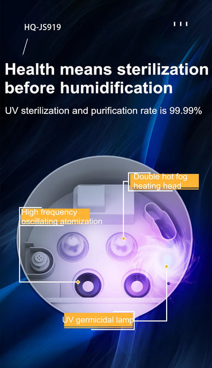 100-240V Humidifiers for Large Room Wholehouse Humidifier 2000 sq.ft.Honovos 17L/4.5Gal Ultrasonic Cool Mist Large Humidifier