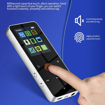 Mini 1.8 inch Metal Touch MP3 MP4 Music Player Bluetooth 5.0 Hifi Player Walkman Radio Video Play with 8/32GB Card E-book