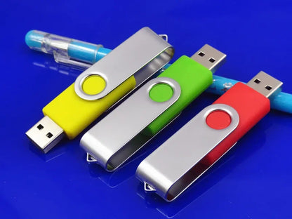 Usb Flash Drive Wholesale Custom LOGO Gift Thumb Colorful Metal Flash Drive Pendrive USB 2.0 3.0 1GB 2GB 4GB 8GB 16GB 32GB 64GB