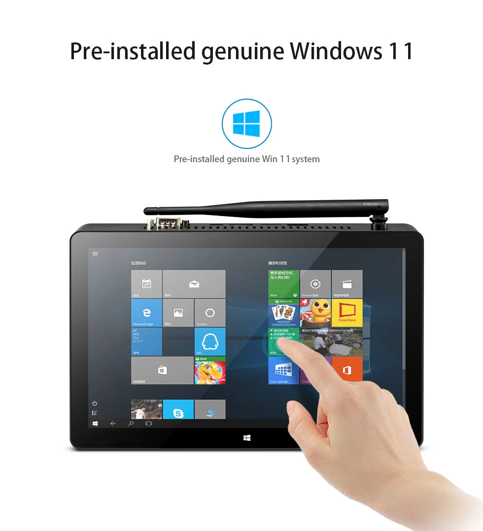 20256 Pipo H10 PRO 10.1 Inch IPS Touch Screen MINI PC Win11 Win10 OS Intel N100 Quad Core Tablet PC BT WIFI RJ45 USB 3.0 POE HD