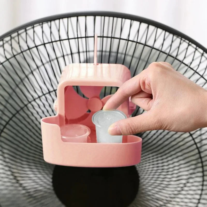 Ventilateur Hanging Add Ice Cup Summer Plastic Mini Fan Portable Fan Cooling Tool DIY Water Tower Cooling Product Home Accessory