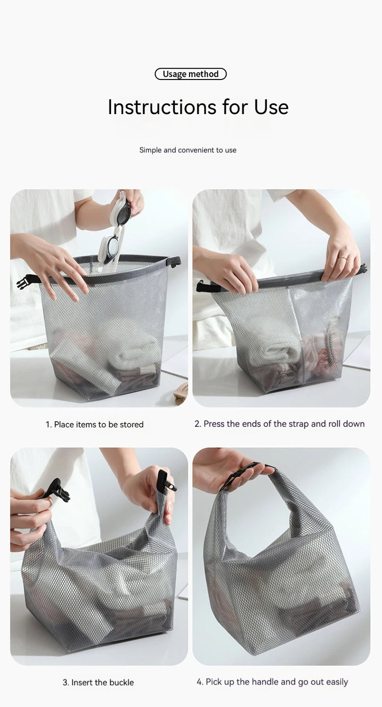 Large Capacity Waterproof Storage Bag Buggy Bag Travel Makeup Portable Storage Bag Outdoor Fitness Clothing Swimming Wash Bag