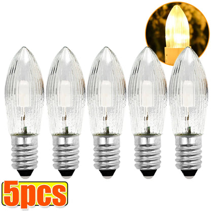 Warm-White E10 Tapered Candles Light Bulbs LED Replacement Bulbs for Lights Candle Arch Bathroom Kitchen Home Lamps Bulb Decor