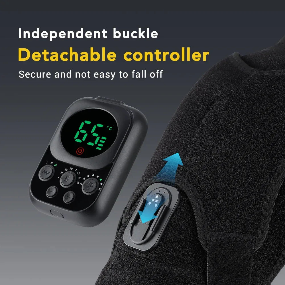 Vibration Shoulder Steamer Belt Heated Shoulder Warmer Massager Electric Smart Massage Machine Temperature Adjust