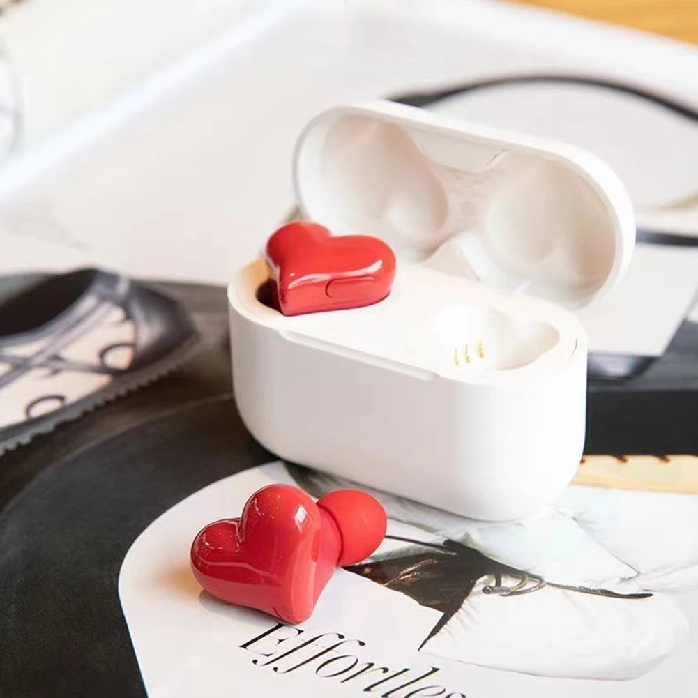 Wireless Earphones Game Earbuds Heartbuds Bluetooth-compatible In Ear Noice Cancelling for Student Girl Women