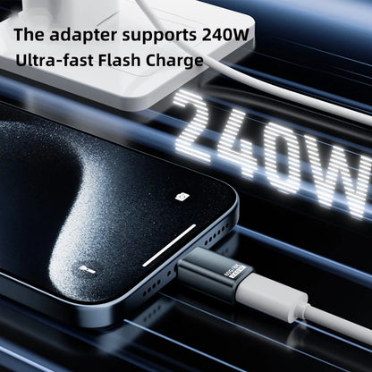 PD240W 80Gbps USB C Adapter Type C Female to Male Adapter Extender 8K@60Hz Fast Charging Converter for iPhone Xiaomi Macbook