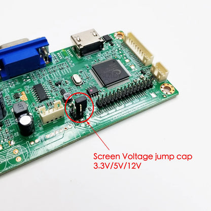 For AUO G156XW01 G185XW01 G156XTN01.0 1366x768 Controller Board HDMI+VGA To LVDS LED Screen Laptop DIY display Driver Board Kit